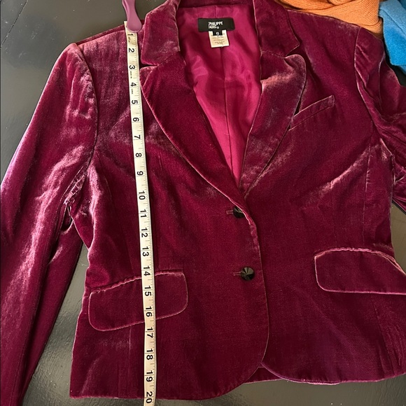 Philippe Adec Silk Jacket in Rich Eggplant - Picture 7 of 10